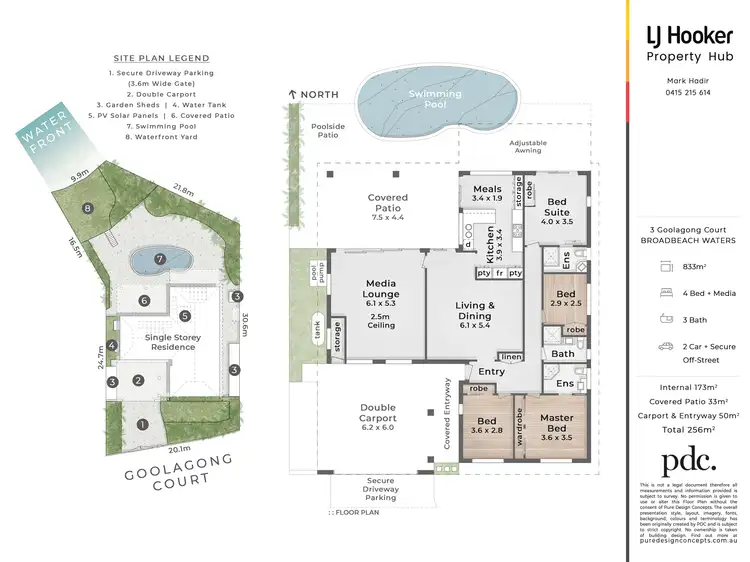 Floorplan of Homely house listing, 3 Goolagong Court, Broadbeach Waters QLD 4218