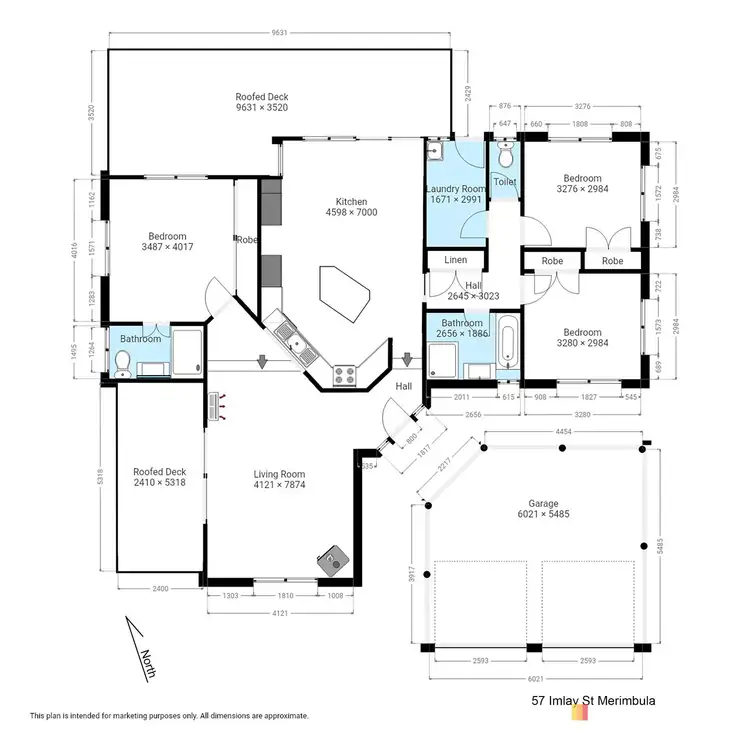 Floorplan of Homely house listing, 57 Imlay Street, Merimbula NSW 2548