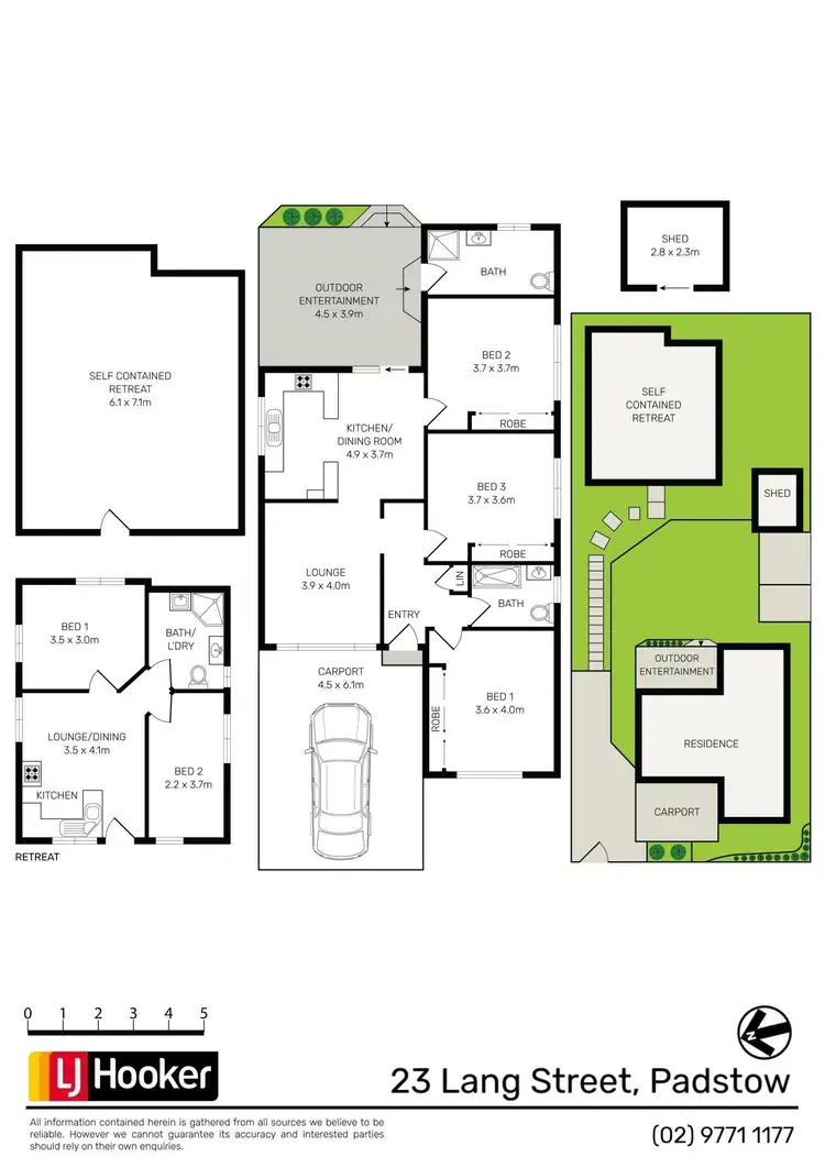 Floorplan of Homely house listing, 23 Lang Street, Padstow NSW 2211