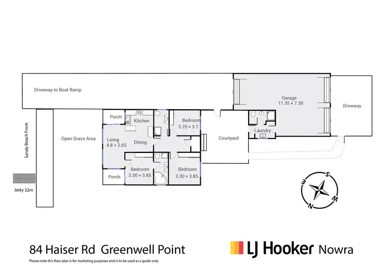 Floorplan of Homely house listing, 84 Haiser Road, Greenwell Point NSW 2540