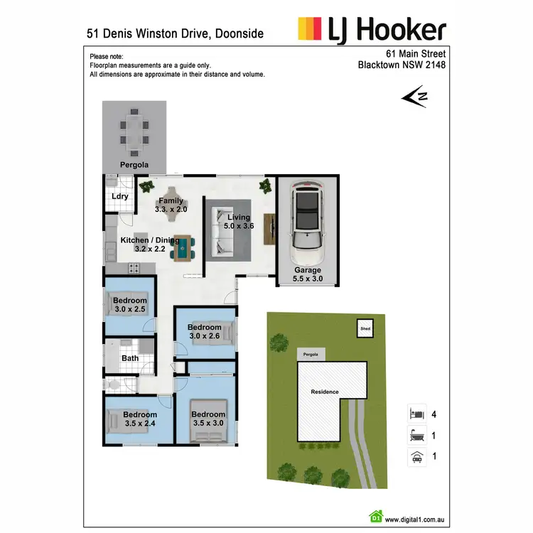 Floorplan of Homely house listing, 51 Denis Winston Drive, Doonside NSW 2767