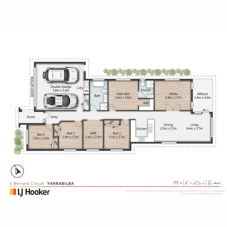 Floorplan of Homely house listing, 5 Bernard Circuit, Yarrabilba QLD 4207