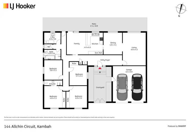Floorplan of Homely house listing, 144 Allchin Circuit, Kambah ACT 2902