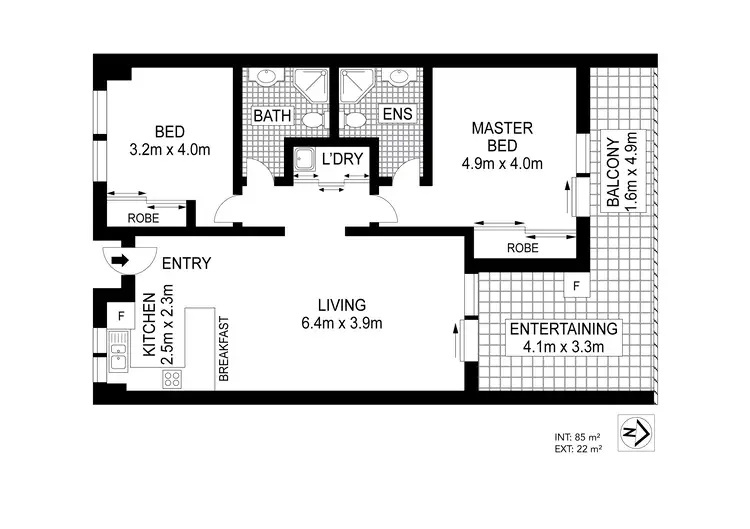 Floorplan of Homely apartment listing, 26/521-525 Varley Street, Yorkeys Knob QLD 4878