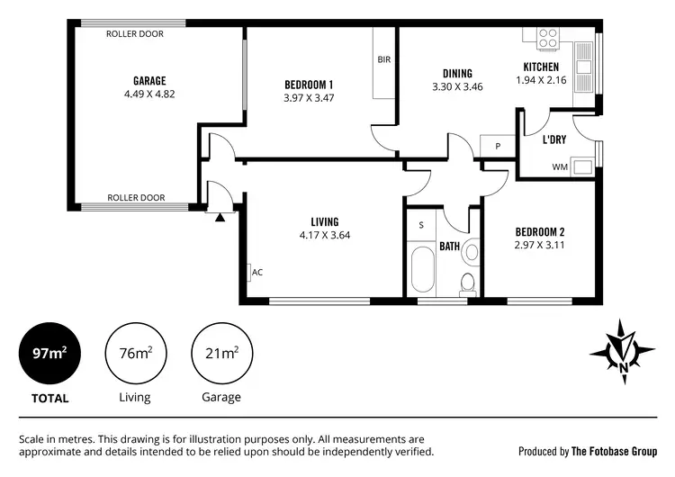 Floorplan of Homely unit listing, 2/192 Bower Road, Semaphore Park SA 5019