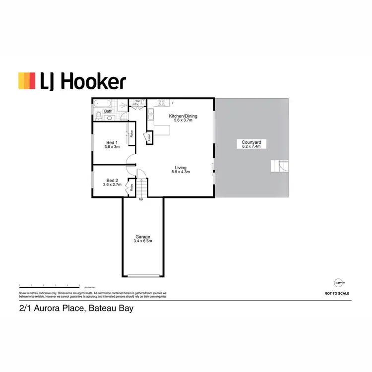 Floorplan of Homely villa listing, 2/1 Aurora Place, Bateau Bay NSW 2261