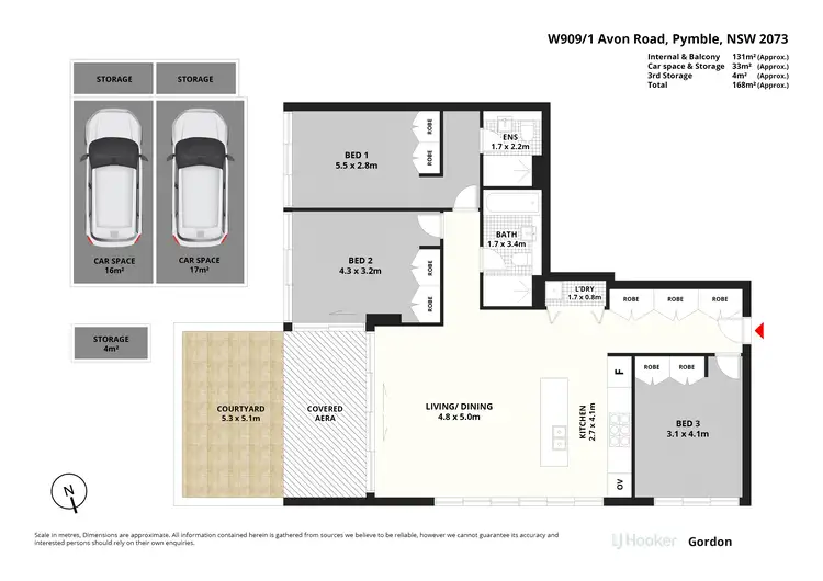 Floorplan of Homely apartment listing, W909/1 Avon Road, Pymble NSW 2073