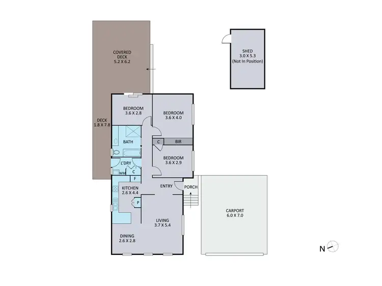 Floorplan of Homely house listing, 32 Orna Street, Ferntree Gully VIC 3156
