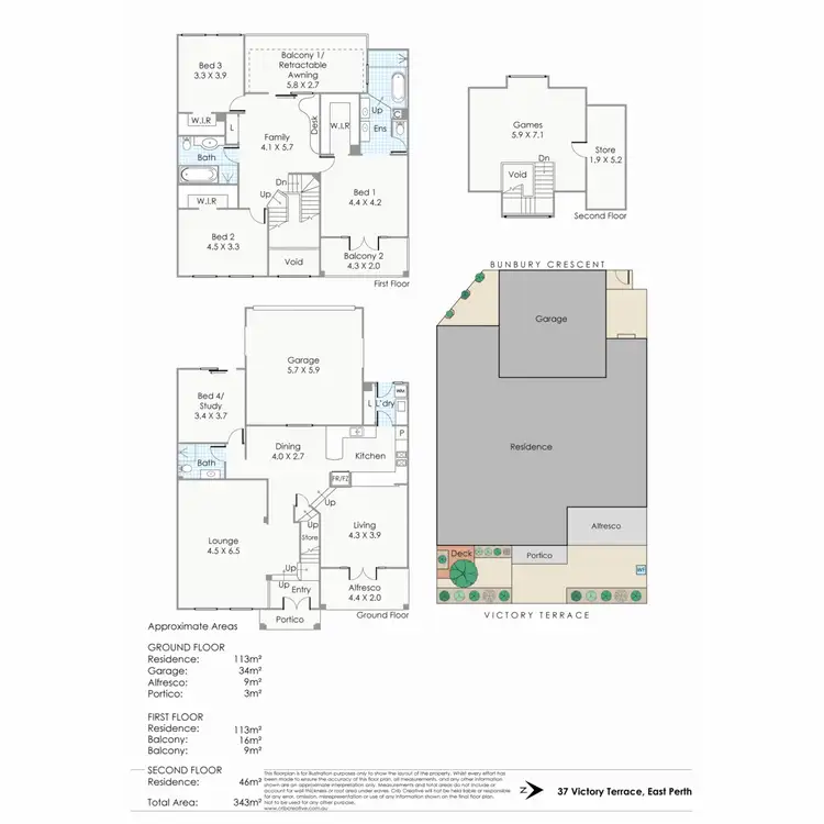 Floorplan of Homely house listing, 37 Victory Terrace, East Perth WA 6004