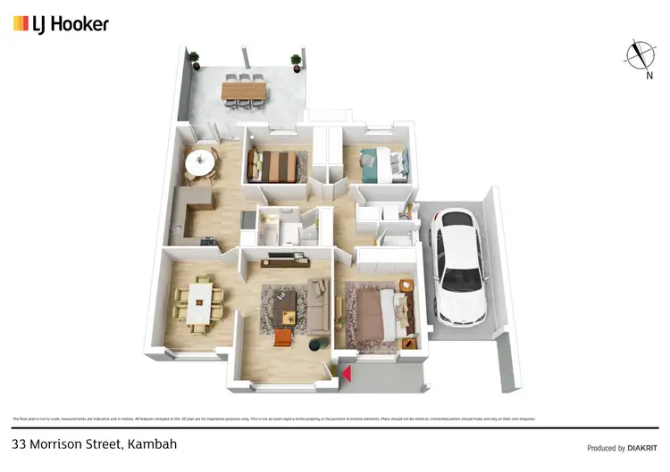 Floorplan of Homely house listing, 33 Morrison Street, Kambah ACT 2902