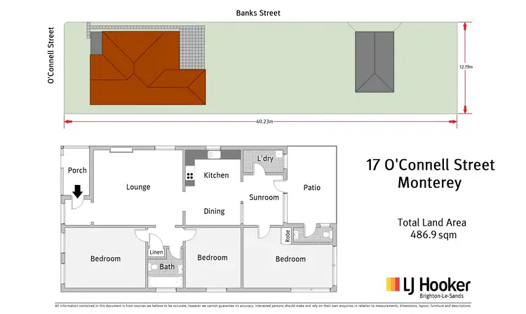 Floorplan of Homely house listing, 17 O'Connell Street, Monterey NSW 2217