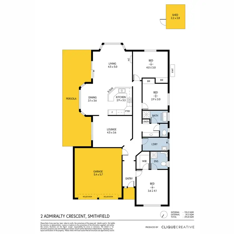 Floorplan of Homely house listing, 2 Admiralty Circuit, Smithfield SA 5114