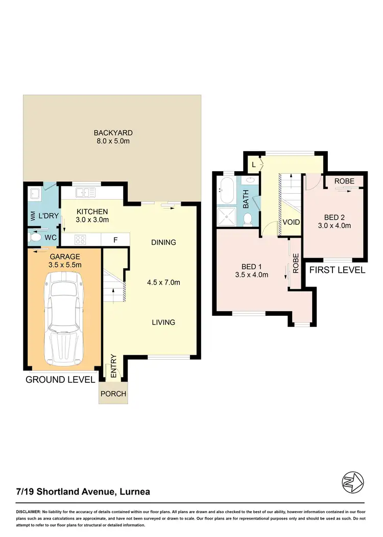 Floorplan of Homely townhouse listing, 7/19 Shortland Ave, Lurnea NSW 2170