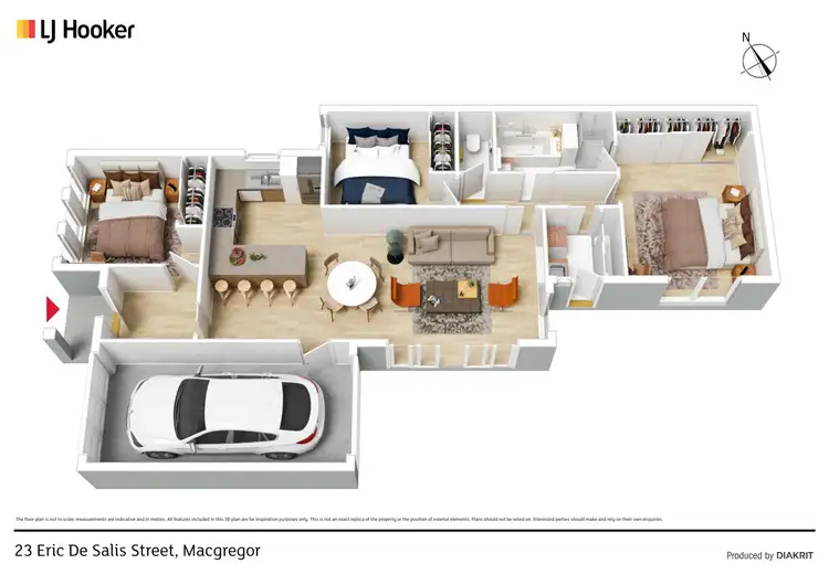Floorplan of Homely house listing, 23 Eric De Salis Street, Macgregor ACT 2615