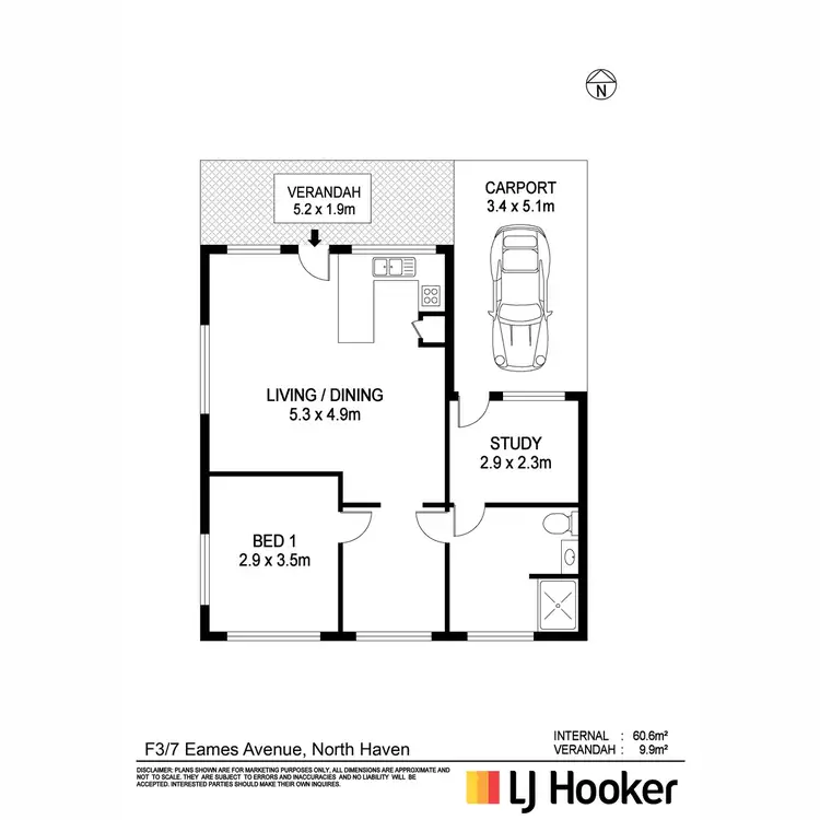 Floorplan of Homely other listing, F3/7 Eames Avenue, North Haven NSW 2443