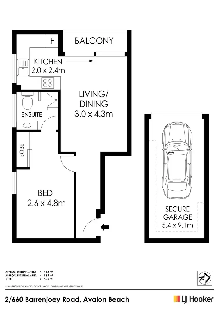 Floorplan of Homely apartment listing, 2/660 Barrenjoey Road, Avalon Beach NSW 2107