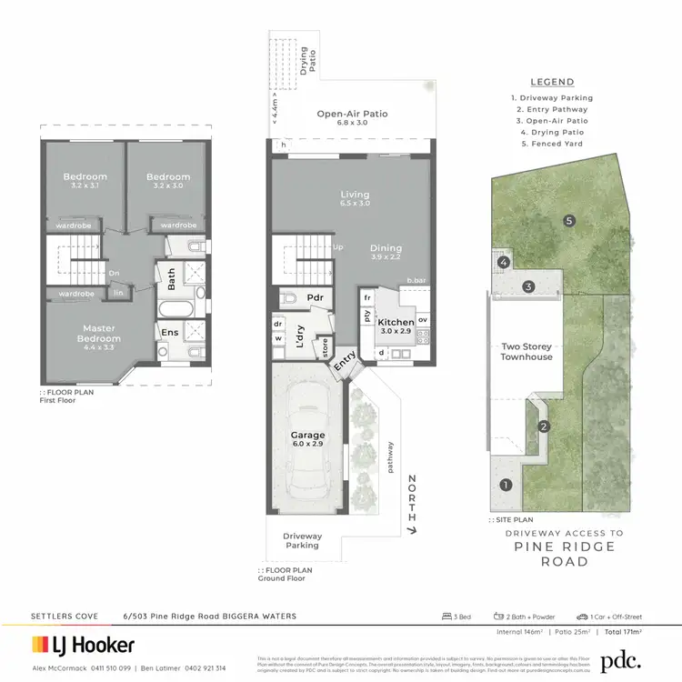 Floorplan of Homely townhouse listing, 6/503 Pine Ridge Road, Biggera Waters QLD 4216