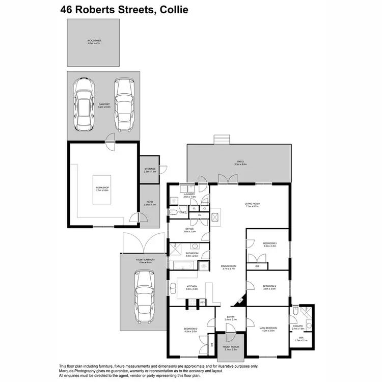 Floorplan of Homely house listing, 46 Roberts Street, Collie WA 6225
