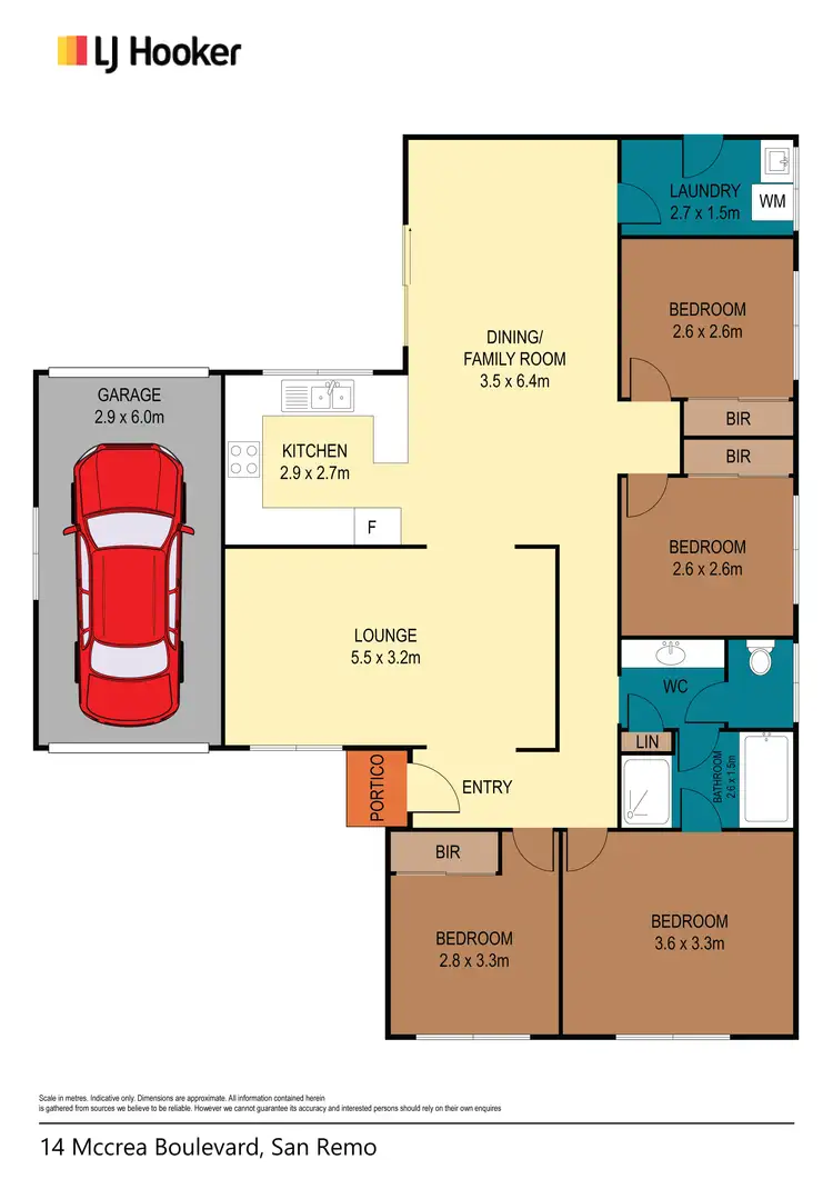 Floorplan of Homely house listing, 14 McCrea Boulevard, San Remo NSW 2262