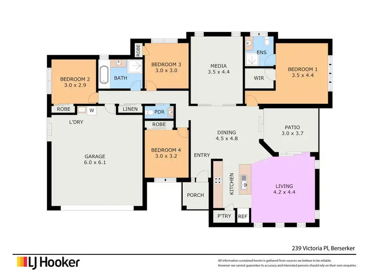 Floorplan of Homely house listing, 239 Victoria Place, Berserker QLD 4701