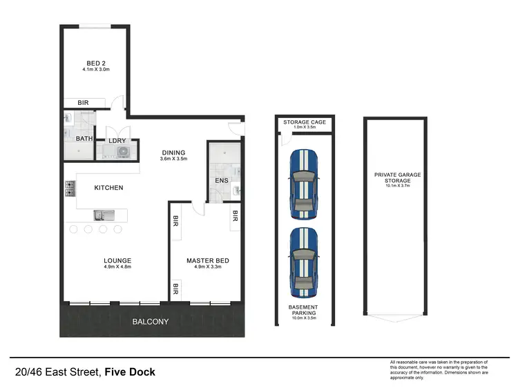 Floorplan of Homely apartment listing, 20/46-48 East Street, Five Dock NSW 2046