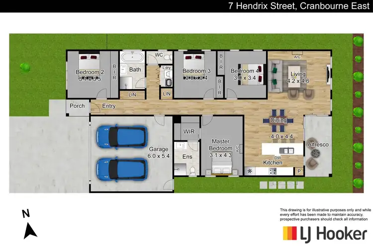 Floorplan of Homely house listing, 7 Hendrix Street, Cranbourne East VIC 3977