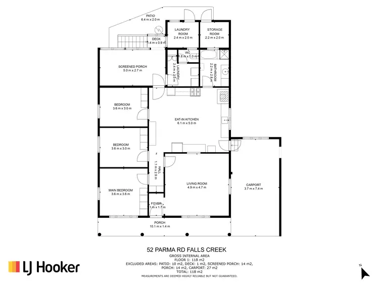 Floorplan of Homely house listing, 52 Parma Road, Falls Creek NSW 2540