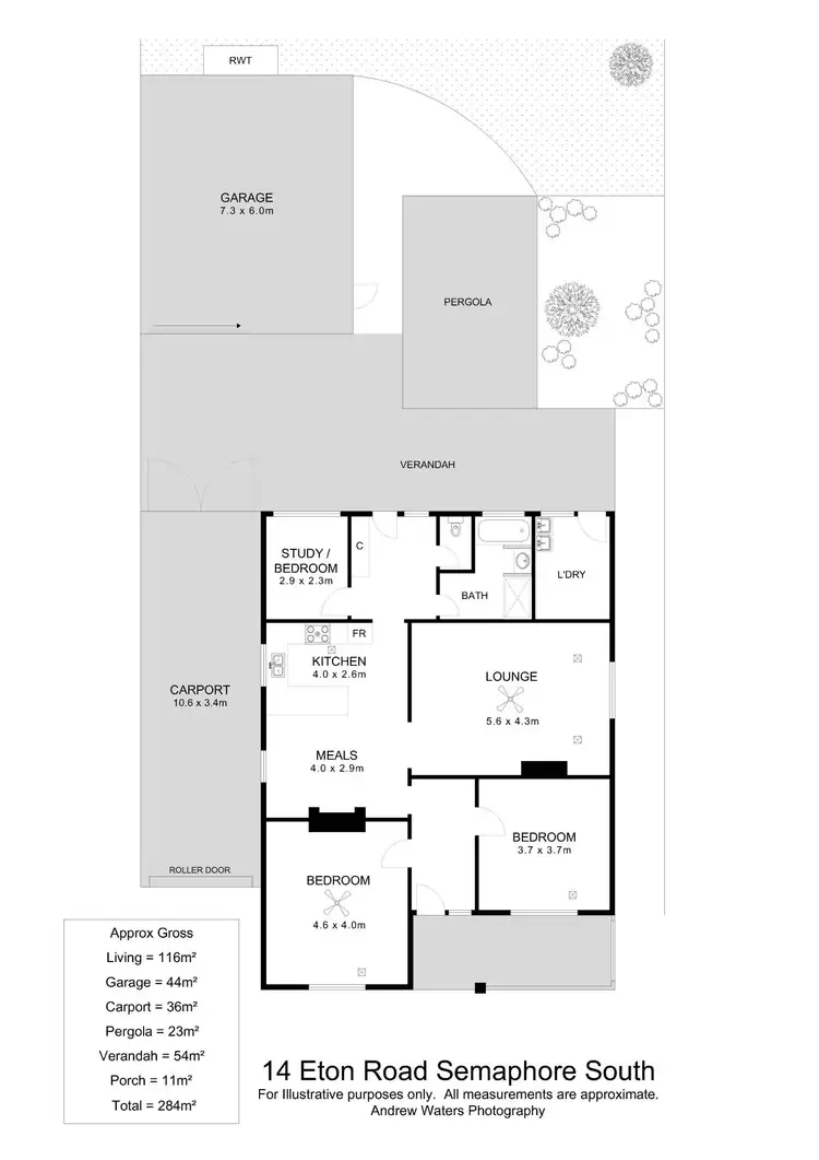 Floorplan of Homely house listing, 14 Eton Road, Semaphore South SA 5019