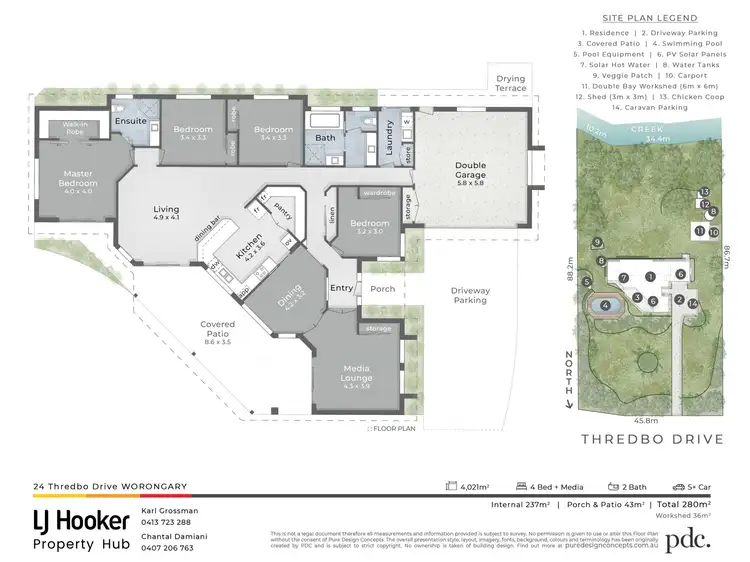 Floorplan of Homely house listing, 24 Thredbo Drive, Worongary QLD 4213