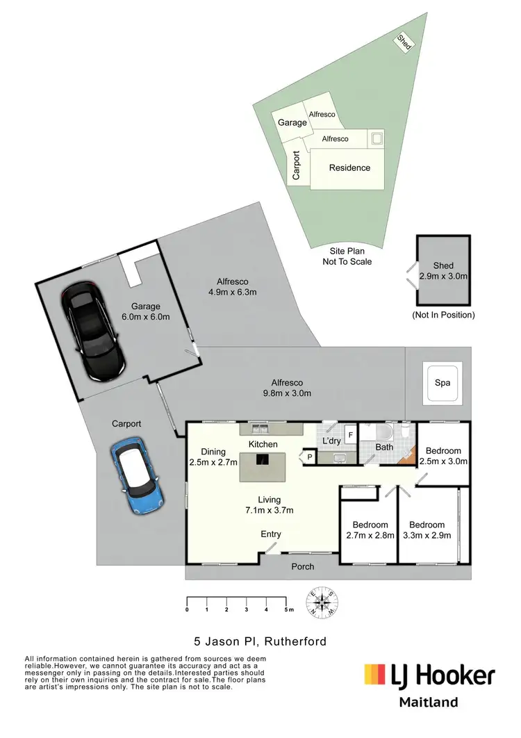 Floorplan of Homely house listing, 5 Jason Place, Rutherford NSW 2320