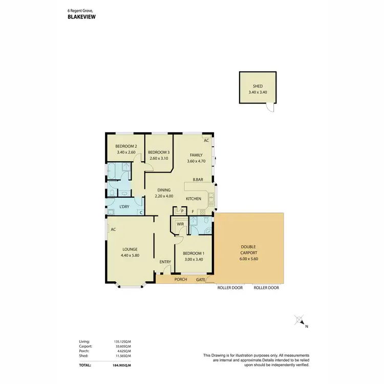 Floorplan of Homely house listing, 6 Regent Grove, Blakeview SA 5114