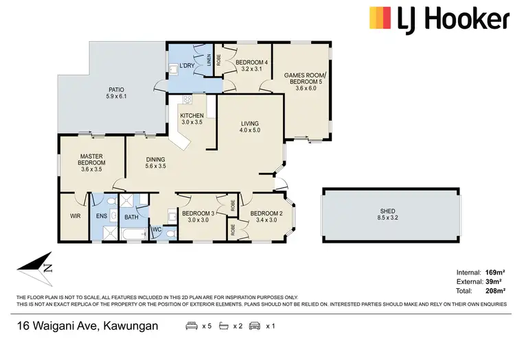 Floorplan of Homely house listing, 16 Waigani Avenue, Kawungan QLD 4655