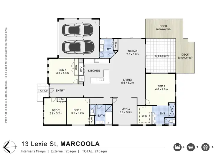Floorplan of Homely house listing, 13 Lexie Street, Marcoola QLD 4564