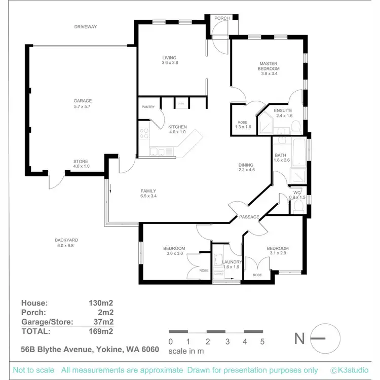 Floorplan of Homely villa listing, 56B Blythe Avenue, Yokine WA 6060