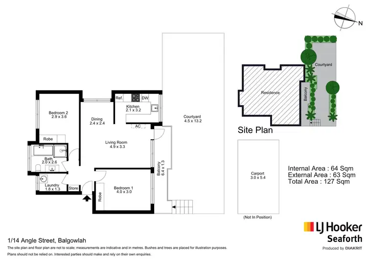 Floorplan of Homely unit listing, 1/14 Angle Street, Balgowlah NSW 2093
