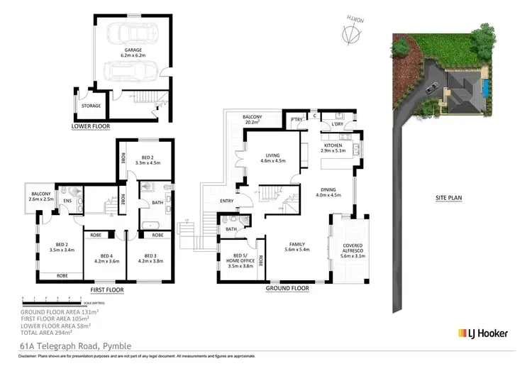 Floorplan of Homely house listing, 61A Telegraph Road, Pymble NSW 2073