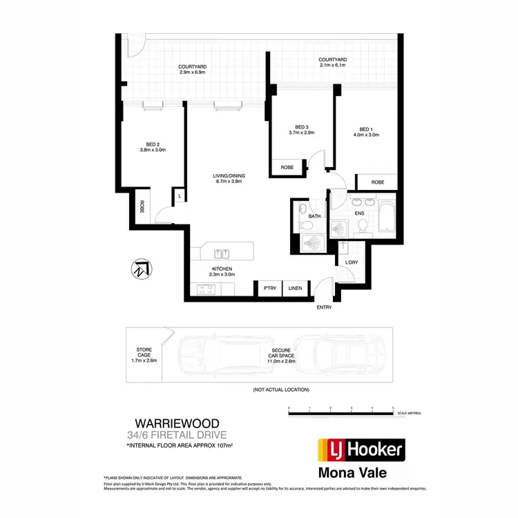 Floorplan of Homely unit listing, 34/6 Firetail Drive, Warriewood NSW 2102