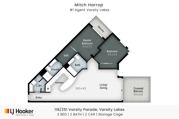 Floorplan of Homely apartment listing, 118/251 Varsity Parade, Varsity Lakes QLD 4227