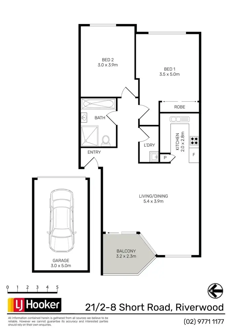 Floorplan of Homely apartment listing, 21/2-8 Short Road, Riverwood NSW 2210