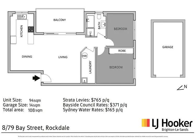 Floorplan of Homely unit listing, 8/79 Bay Street, Rockdale NSW 2216