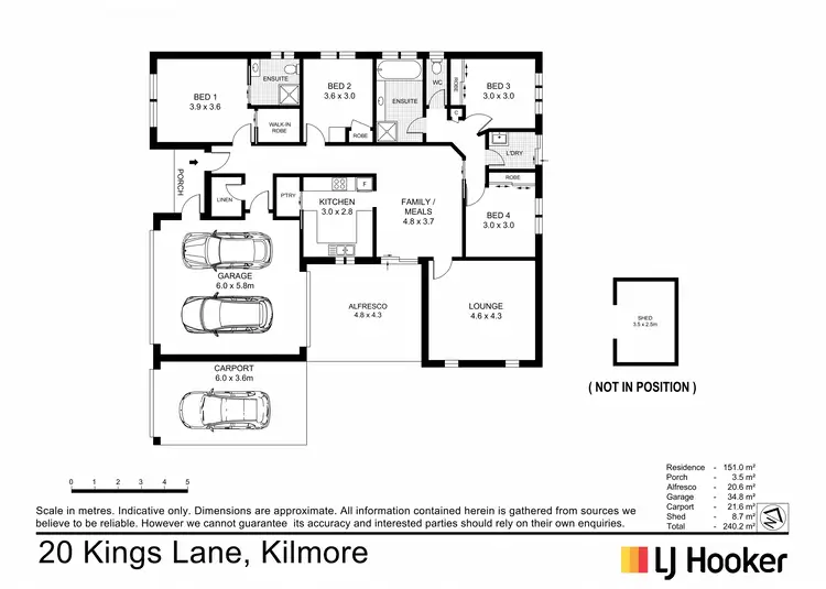Floorplan of Homely house listing, 20 Kings Lane, Kilmore VIC 3764