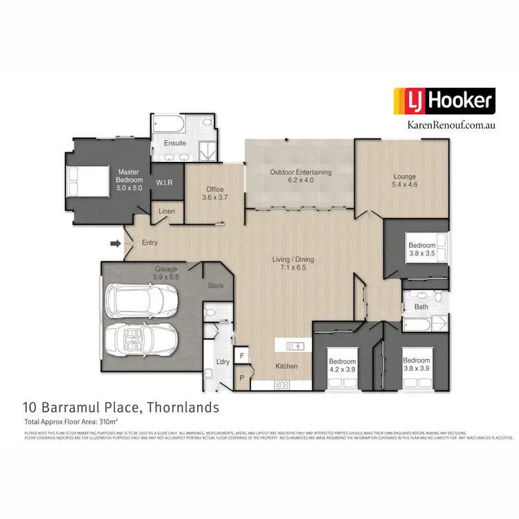 Floorplan of Homely house listing, 10 Barramul Place, Thornlands QLD 4164