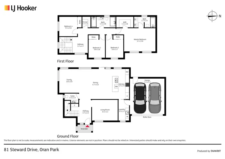Floorplan of Homely house listing, 81 Steward Drive, Oran Park NSW 2570