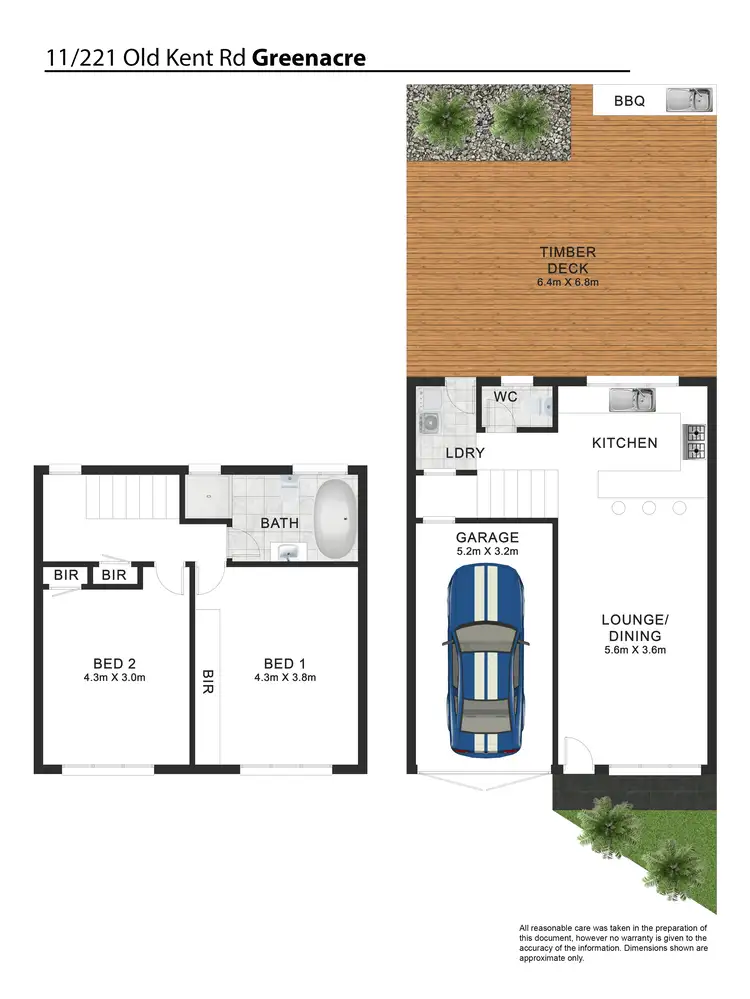 Floorplan of Homely townhouse listing, 11/221 Old Kent Road, Greenacre NSW 2190