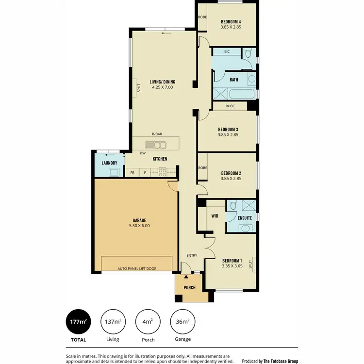 Floorplan of Homely house listing, 44 Desyllas Drive, Direk SA 5110