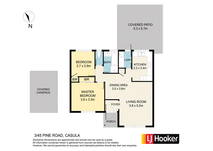 Floorplan of Homely villa listing, 3/45 Pine Road, Casula NSW 2170