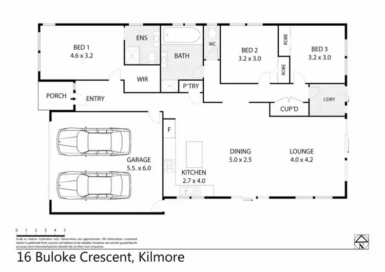 Floorplan of Homely house listing, 16 Buloke Crescent, Kilmore VIC 3764