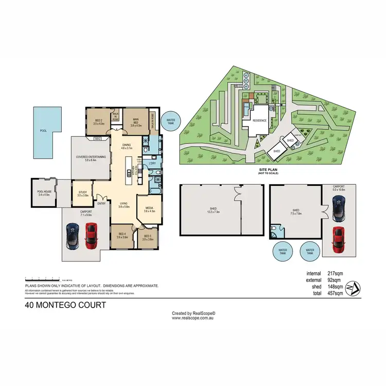 Floorplan of Homely house listing, 40 Montego Court, Eatons Hill QLD 4037