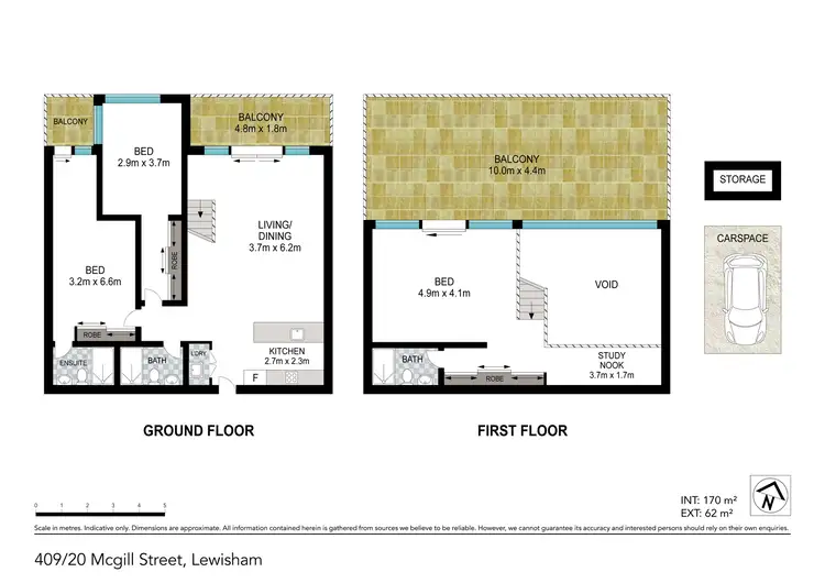 Floorplan of Homely apartment listing, Unit 409/20 McGill Street, Lewisham NSW 2049