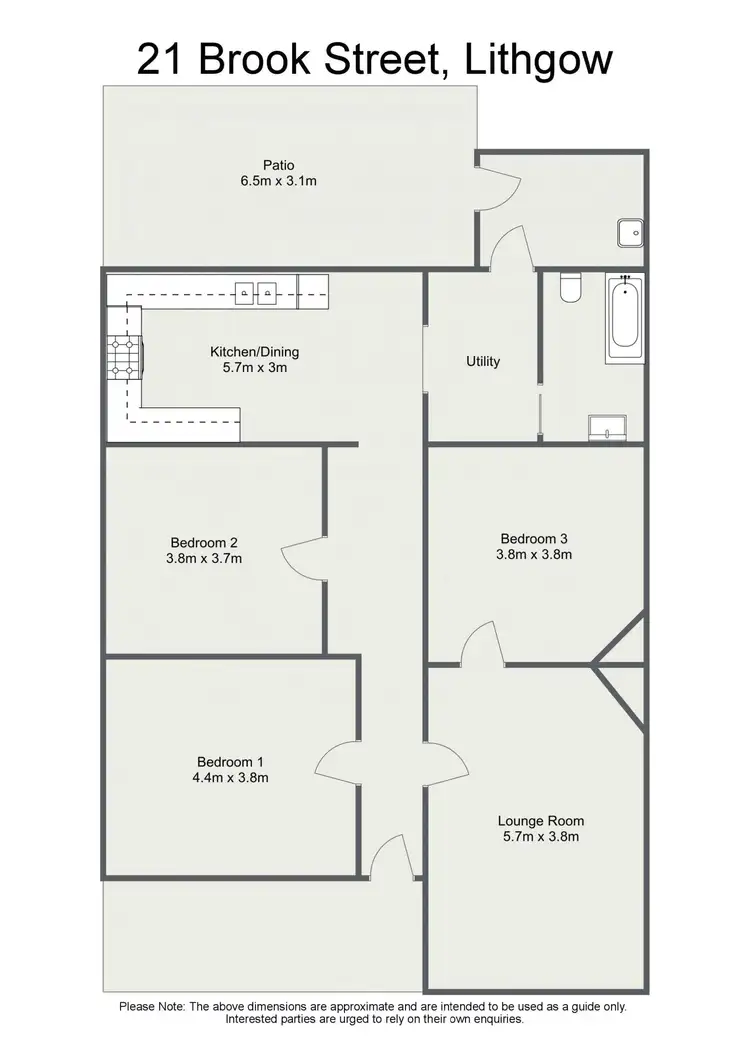 Floorplan of Homely house listing, 21 Brook Street, Lithgow NSW 2790